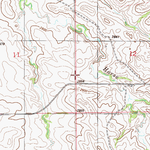 Topographic Map of Bakken School (historical), MT