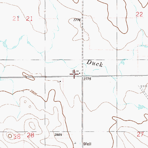 Topographic Map of Buldhaupt School (historical), MT