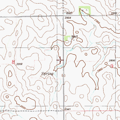 Topographic Map of Willard School (historical), MT