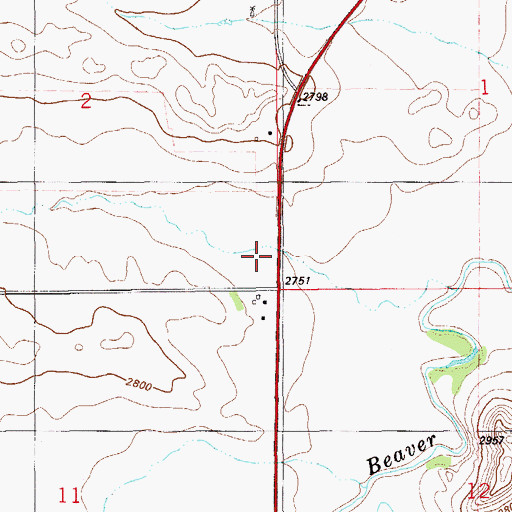 Topographic Map of Lynn School (historical), MT