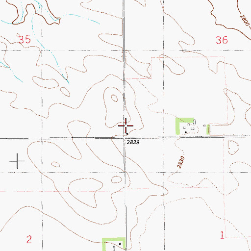 Topographic Map of Michels School (historical), MT