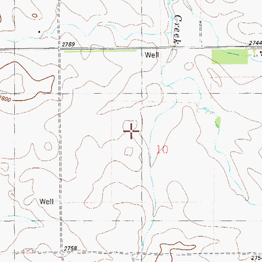Topographic Map of Breitenfeldt School (historical), MT