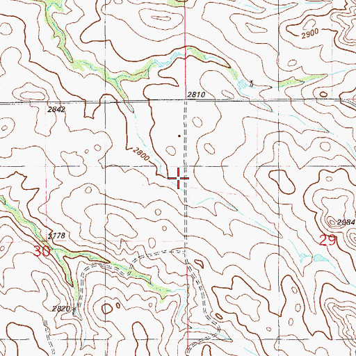 Topographic Map of Murphy School (historical), MT