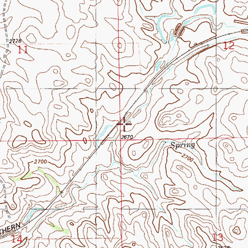 Topographic Map of Heckman School (historical), MT