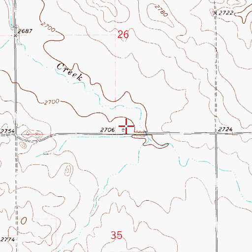 Topographic Map of William Baird School (historical), MT