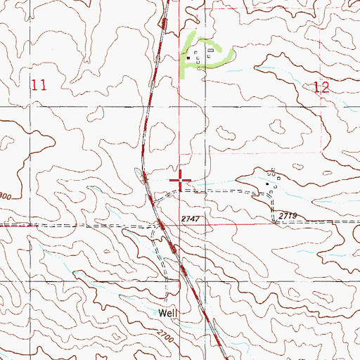Topographic Map of McClain School (historical), MT