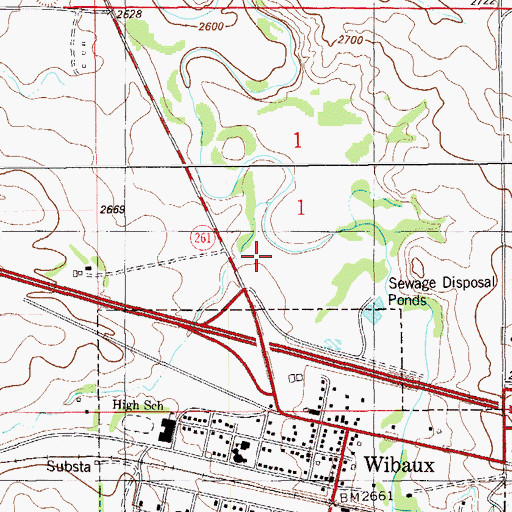 Topographic Map of Interchange 241, MT