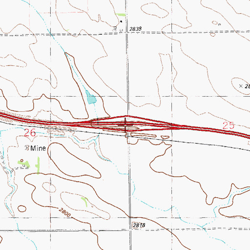 Topographic Map of Interchange 248, MT