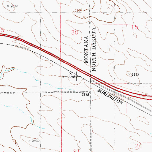 Topographic Map of Tilly (historical), MT