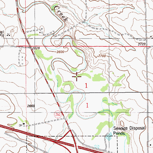 Topographic Map of Camp McIntosh (historical), MT