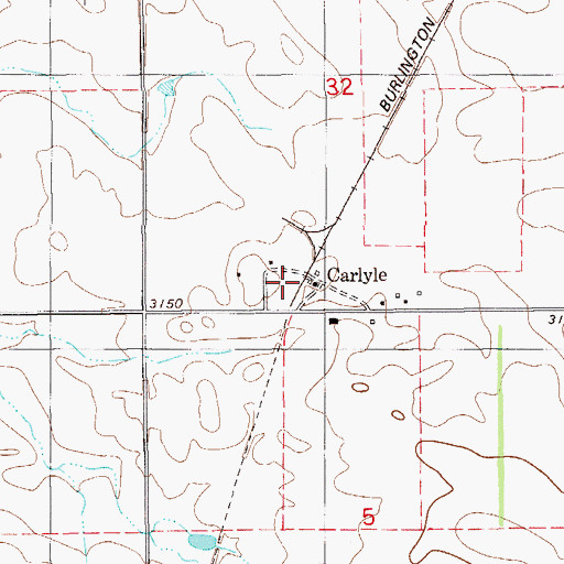 Topographic Map of Farmers Elevator (historical), MT