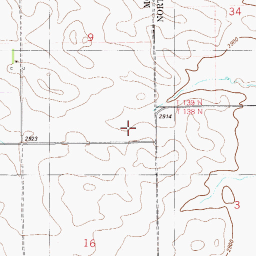 Topographic Map of Golden Glow Coal Mine, MT
