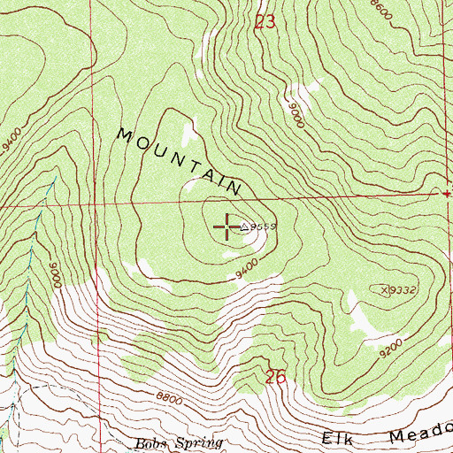 Topographic Map of Middle Mountain, CO