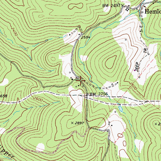 Topographic Map of Carpenter School (historical), WV