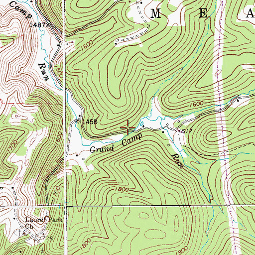 Topographic Map of Grand Camp School (historical), WV