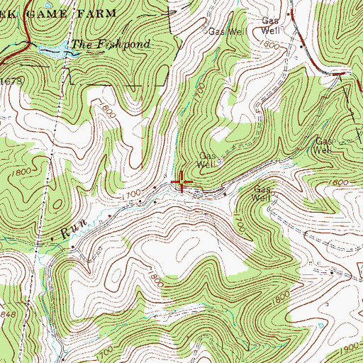 Topographic Map of Kanawha Run School (historical), WV