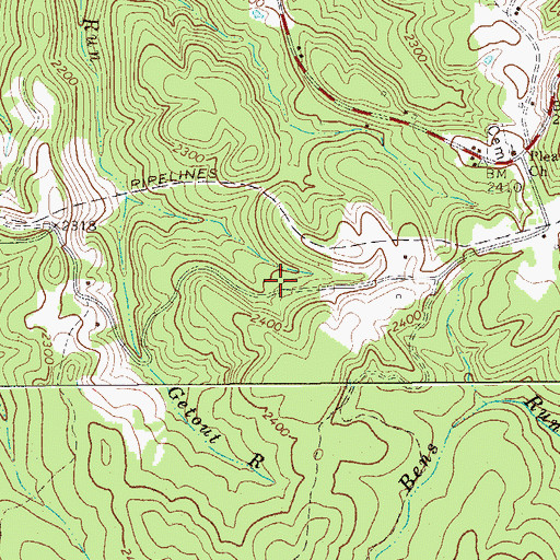 Topographic Map of Knabenshue School (historical), WV