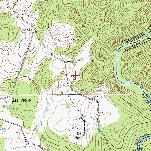 Topographic Map of Post School (historical), WV