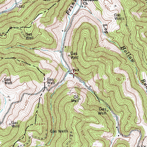 Topographic Map of Snyder School (historical), WV