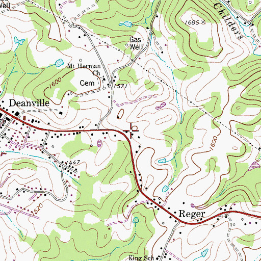 Topographic Map of Upshur County Farm (historical), WV