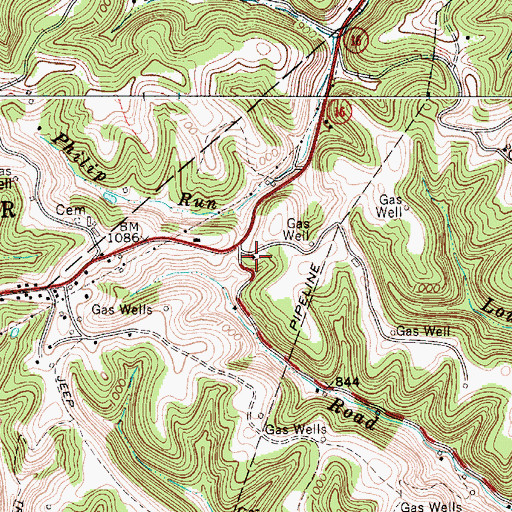Topographic Map of Barr School (historical), WV