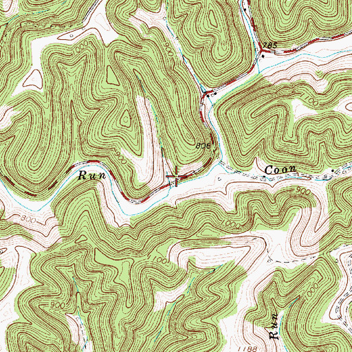Topographic Map of Deep Valley School (historical), WV