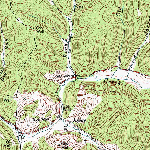 Topographic Map of Jackson School (historical), WV