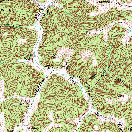 Topographic Map of Knight School (historical), WV