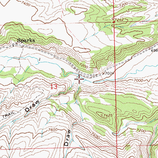 Topographic Map of Big Draw, CO