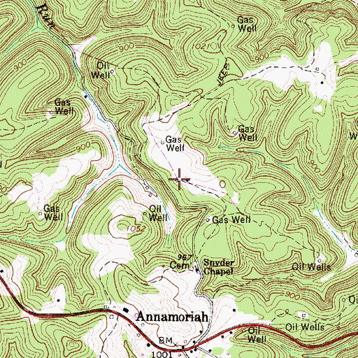 Topographic Map of Pine Alley School (historical), WV