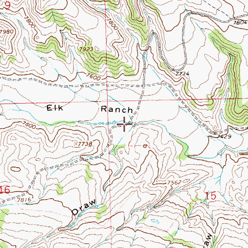 Topographic Map of Fondillos Draw, CO