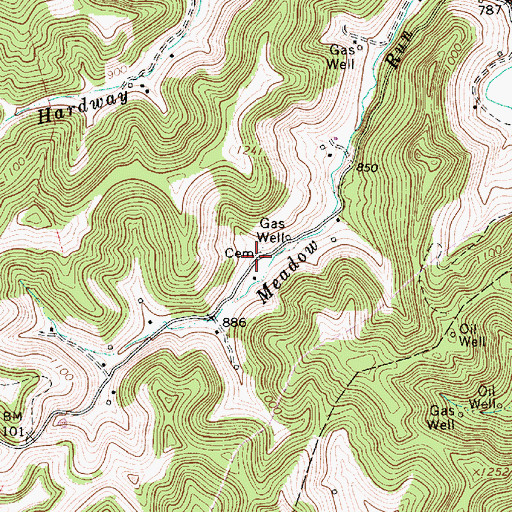 Topographic Map of Conley Cemetery, WV