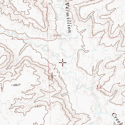 Topographic Map of Canyon Creek, CO