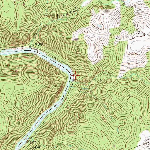 Topographic Map of Adma (historical), WV