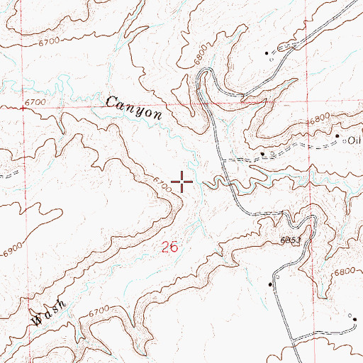 Topographic Map of G Wash, CO