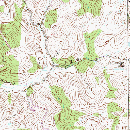 Topographic Map of Bartlett School (historical), WV