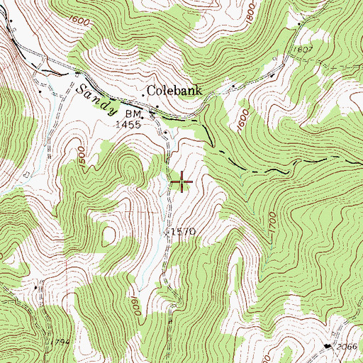 Topographic Map of Berea Methodist Church, WV