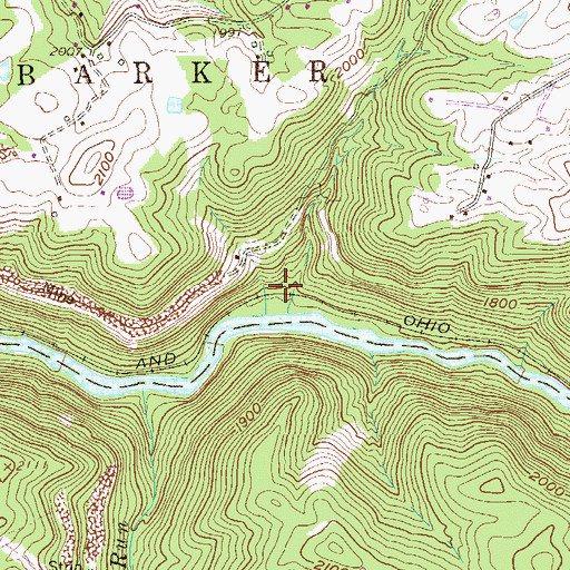Topographic Map of Clements (historical), WV