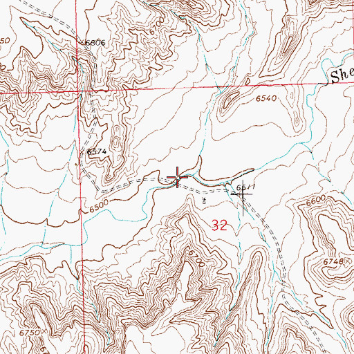 Topographic Map of Hells Canyon, CO