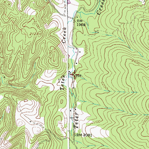Topographic Map of Laurel Hill School (historical), WV