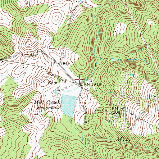 Topographic Map of Laurel Hill School (historical), WV