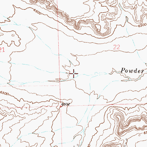 Topographic Map of Eagle Rock Draw, CO