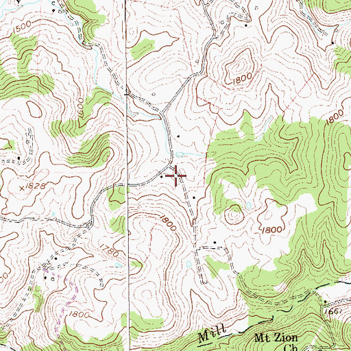 Topographic Map of Liberty School (historical), WV