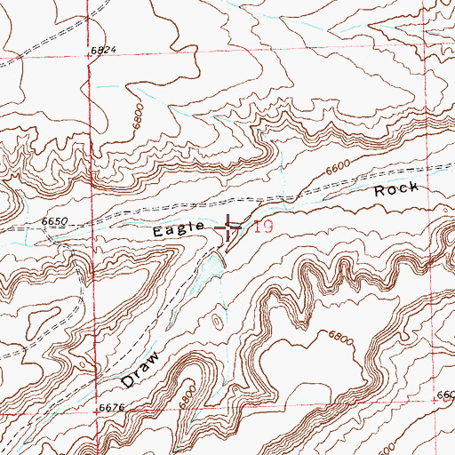 Topographic Map of Beaver Slide Draw, CO
