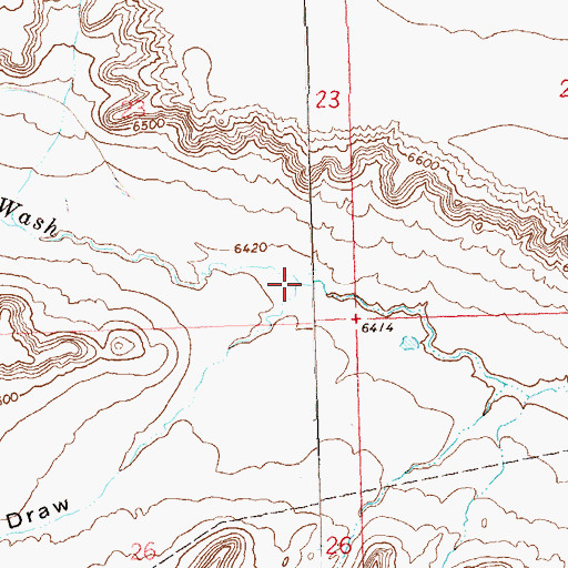 Topographic Map of Ace in the Hole Draw, CO
