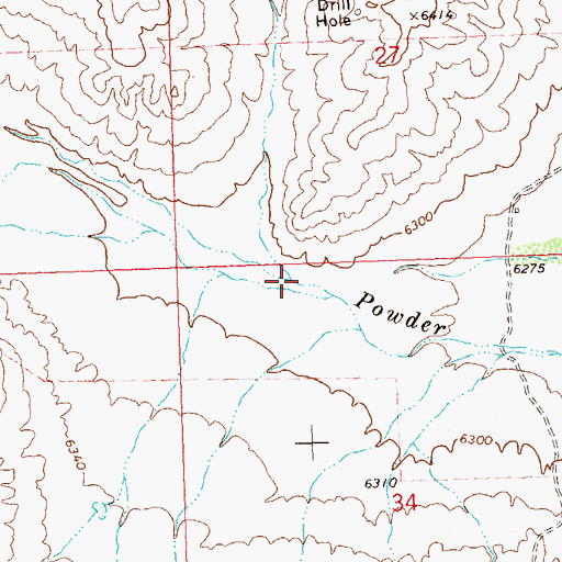 Topographic Map of Ruedloff Draw, CO