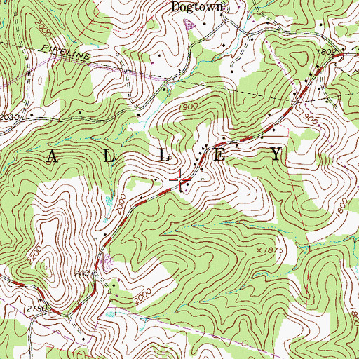 Topographic Map of Progressive School (historical), WV