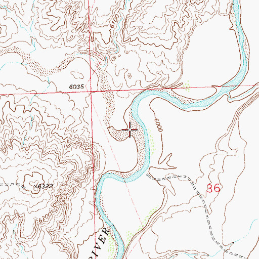 Topographic Map of Powder Wash, CO