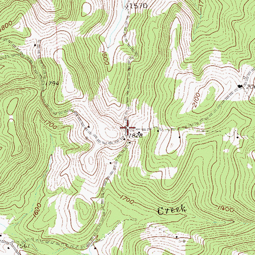 Topographic Map of West Point School (historical), WV