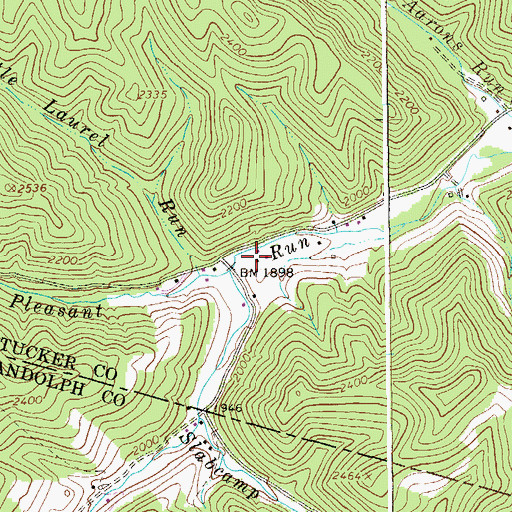 Topographic Map of Salem School (historical), WV